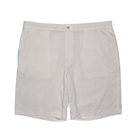 PGA TOUR $65 Flat Front‎ Performance Golf Short White Blue Golf Clubs Men's 40 - Picture 1 of 4